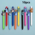Set van 10 schattige kat gelstiften kleurrijke cartoon dier handtekening pennen briefpapier - Stijl 1 (10-Stuks Verpakking)