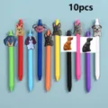 10pcs cute dog cartoon gel pens colorful kawaii student writing stationery office gifts - Style 2 / 10 Piece Set