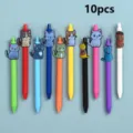 10 Stuks Schattige Kat Gelpen Kleurrijke Kitten Pennen Set Voor Studenten Kantoor Schrijven - Stijl 3 (10-Stuks Verpakking)