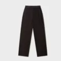 Women black corduroy wide leg pants casual loose drape banana trousers for autumn daily wear - L/38 / Black