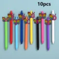 10stuks kleurrijke gelpennen set met schattige alfabet vlinder decoratieve patches. - Stijl 1 / 10 Stuks/Verpakking