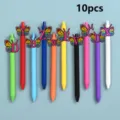 Kleurrijke vlinder letter gelpennen, 10 stuks schattige kawaii schoolbenodigdheden voor studenten. - Stijl 3 / 10 Stuks/Verpakking