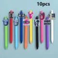 Set de 10 bolígrafos de gel Cheer coloridos, lindos bolígrafos con dijes de PVC para escribir. - Estilo 3 (10 Pcs)