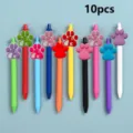 10pcs Cute Animal Paw Print Gel Pens Set Colorful Student Writing Stationery Supplies - Style 3