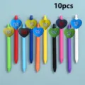 10pcs colorful neutral pens cute heart design creative student writing stationery supplies gift - Style 5 / 10 Pieces/Pack