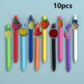 Cute fruit cartoon gel pens set 10pcs colorful ballpoint pens for school student stationery - Style 8