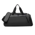 Bolsa de deporte y viaje de gran capacidad en gris oscuro con correa para el hombro. - Gris