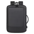 Zwarte zakelijke reis rugzak grote capaciteit laptop tas casual forenzen tas voor dagelijks - Zwart