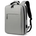 Mochila de negocios gris para hombre, mochila multifuncional para portátil con puerto USB. - 42 cm * 30 cm * 15 cm (Pequeño) / Gris claro