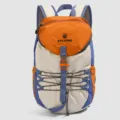 Mochila de senderismo al aire libre naranja y beige, bolso de viaje deportivo ligero. - Naranja