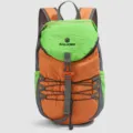 Mochila de senderismo al aire libre colorblock, gran capacidad mochila deportiva para viaje - Verde