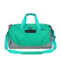 Bolsa de deporte verde gran capacidad de viaje con correa para hombro y compartimento - Verde