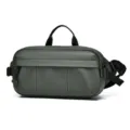 Bolso de Pecho Funcional para Exterior Verde Oscuro Impermeable Bolso Cruzado de Hombre - Verde