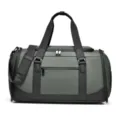 Bolsa de deporte impermeable con compartimento para zapatos, bolso de viaje gris oscuro casual. - Verde