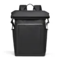 Mochila de negocios negra gran capacidad bolso de viaje para portátil elegante y práctico para diario - Negro