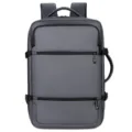Mochila gris para portátil de negocios para hombre, gran capacidad con asa lateral cómoda. - Gris