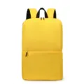 Mochila casual amarillo brillante simple para hombres y mujeres ligera bolsa escolar de viaje - 16L / Amarillo