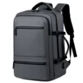Mochila hombre negocios impermeable viaje portátil gran capacidad gris multifuncional - Gris