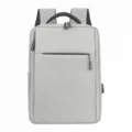Mochila gris grande de 17 pulgadas para portátil, bolso casual de viaje y negocios. - 17" / Gris