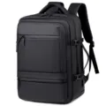 Mochila para hombre negocios portatil gran capacidad viaje impermeable negro viaje comoda - Negro