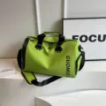 Bolso de viaje grande para gimnasio con compartimento para zapatos verde brillante - Verde claro