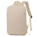 Mochila para portátil delgada minimalista casual de negocios bolso de viaje beige unisex - Blanco Roto