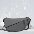 Bolso Bandolera Gris Minimalista Pecho Casual Streetwear Deporte Commuter Bolso - Gris