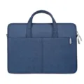 Blaue Laptoptasche aus Oxford-Gewebe, Business-Aktentasche mit Griffen und Fronttasche für 14-Zoll-Geräte. - 14 Zoll / Blau