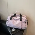 Bolsa de viaje multifuncional ligera de gran capacidad bolsa deportiva para mujer - Violeta Claro