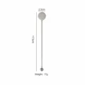 Edelstahl Cocktail Löffel langer Griff Bar Löffel Metall Getränke Rührer Barwerkzeug - 18.5cm / Naturfarben