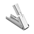 Stainless steel crayfish peeler seafood sheller nut cracker kitchen tool silver variant - Anti-slip Style