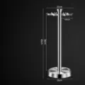 Edelstahl Küchenhelfer Besteckhalter Ständer Halterung mit Haken für Ihre Küche. - Rotierender 6-Haken-Ständer aus Edelstahl 304 mit Lager
