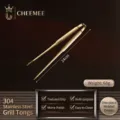 Pinza per barbecue in acciaio inossidabile dorata pinza da cucina robusta 24cm utensile - Testa Appuntita (24cm) / Oro