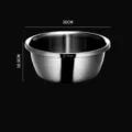 Stainless steel multi-purpose mixing bowl 26cm kitchen washing basin for food prep 3.8L - Type E Basin 3.8L (26cm)