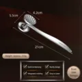 Zinc Alloy Meat Tenderizer Double Sided Hammer Steak Mallet Kitchen Tool Silver 21cm - S-Shape Double-Sided Spiked Solid Meat Hammer