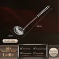 Stainless steel slotted spoon kitchen colander 29cm short handle household cooking tool. - Small Skimmer with Gourd Handle