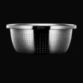 Stainless steel kitchen colander draining basin for vegetable washing, 34cm, 9L capacity - Model I Colander 9L (34cm)