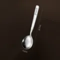 Cuillère en titane pur, cuillère à soupe en métal légère de haute qualité avec dimensions. - Cuillère Ronde Mingya (Petit)