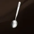 Cuillère en pur titane, cuillère à soupe haut de gamme et cuillère ronde quotidienne. - Cuillère Ronde Mingya (Grand)