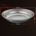 Assiette plate en pur titane légère ronde plat de service vaisselle cuisine 450ml - Assiette Creuse Pack de 1 / Gris Argent