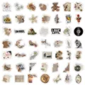 Vintage retro Aesthetik Sticker Set dekorative DIY wasserdichte Aufkleber fuer Sammelalbum - Vintage-Shabby-Zeitungen - 100 Blätter