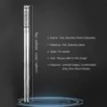 Bacchette in acciaio inox 316L bacchette metalliche stoviglie da cucina antiscivolo - Stile Antiscivolo Doppio Pesce