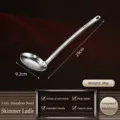 Schiumarola in acciaio inossidabile con filtro a maglia fine, utensile da cucina. - Manico Curvo Piccolo