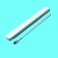 Stainless steel baby milk powder stirring spoon with light green portable storage box v1 - 304 Stainless Steel Short Stirring Rod with Green Box