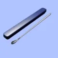 Stainless steel baby milk powder stirrer long handle spoon with portable storage case for daily use. - 304 Stainless Steel Long Stirring Rod with Blue Box