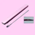 Stainless steel baby milk powder stirring rod with pink storage box, long handle spoon. - 316 Short Stirrer with Pink Box
