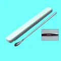 Stainless steel milk powder stirring spoon with portable storage box, 316L material. - 316 Stainless Steel Long Stirring Rod with Green Box