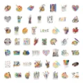 54pcs art painting tool stickers cute watercolor paintbrushes stationery decals for laptop - Art Painting Tools / 54 Pieces/Pack