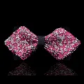 Grazioso farfallino con strass per bambini per feste e spettacoli formali quotidiani. - Rosso rosa