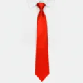 Dettaglio cravatta con zip rossa da uomo, elegante cravatta da lavoro per abbigliamento formale. - Y808 rosso vivo